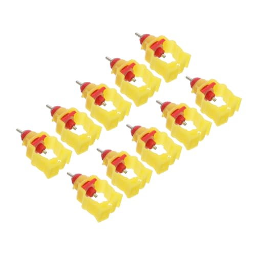 HAKIDZEL 10 Stücke Edelstahl Huhn Waterer Düsen Huhn Trinken Düsen Automatische Geflügel Wasser Trinker Liefert Für Hühner von HAKIDZEL