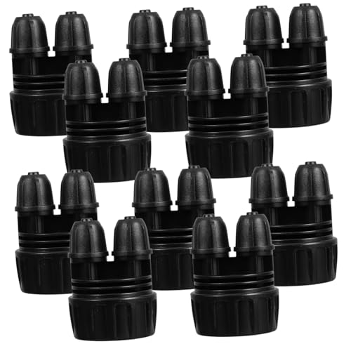 HAKIDZEL 10pcs Gartenbewässerungsrohranschluss Mit Gewindeschlauchanpassung Für Nebelsysteme Und Tropfenbewässerung Wiederverwendbarer Kunststoffadapter Für Die Automatische Bewässerung von HAKIDZEL