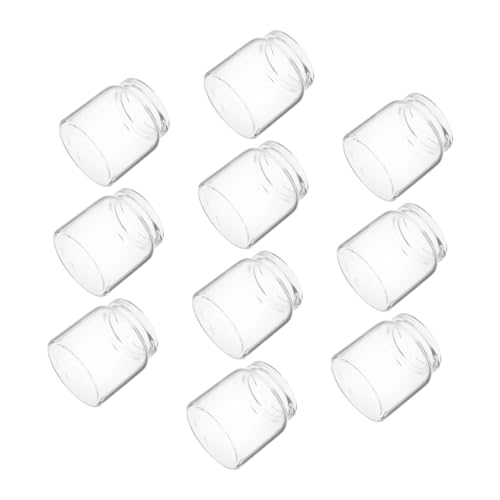 HAKIDZEL 10pcs Glassestrohr Vasen Für Sukkulenten Miniaturlandschaftsflaschen Für Moos- Und Pflanzenausbreitung Transparente Mikrolandschaftsflaschen Für Büroschreibtisch Und Wohnkultur von HAKIDZEL