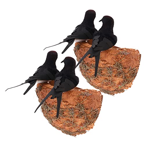 HAKIDZEL 2 Sätze Simuliertes Schwalbennest Simulation Vogelnest Mit Vogel Rattan-Vogel Vogelnest-Modell Frühlingsdekor Vögel Basteln Baum-Vogel-Ornamente Baum Vogel Draussen Papierstau HAKIDZEL 2 Sätze Simuliertes Schwalbennest Simulation Vogelnest Mit Vogel Rattan-Vogel Vogelnest-Modell Frühlingsdekor Vögel Basteln Baum-Vogel-Ornamente Baum Vogel Draussen Papierstau von HAKIDZEL