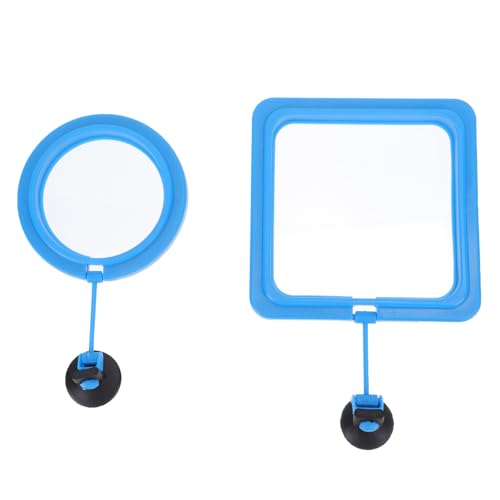 HAKIDZEL 2 Stück Teiliges Aquarium Futterring aus Premium Kunststoff Leichte Schwimmende Fütterungsringe für Tropische Fische Langlebig Formstabil Einfach zu Reinigen für Fischfutterstation von HAKIDZEL