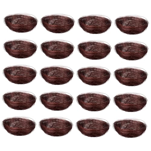HAKIDZEL 2sets Künstliche Vogelnester Handgefertigte Bequeme Material Vögel Sitzen Dekorative Ostern Artikel 10 Stücke * 2 von HAKIDZEL