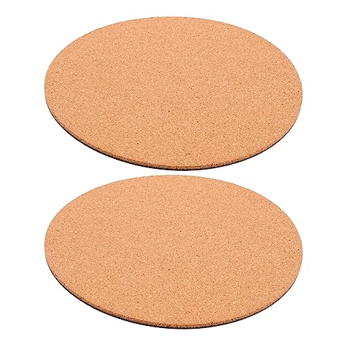 HAKIDZEL 2St Kork-Pflanzmatte Bonsai Pflanze Pflanzenuntersetzer aus Kork pflanzenschutz Flora Protect Zimmerpflanzentöpfe Anlage Wasserschalen für Blumentöpfe Pflanzenschale runden Tablett von HAKIDZEL
