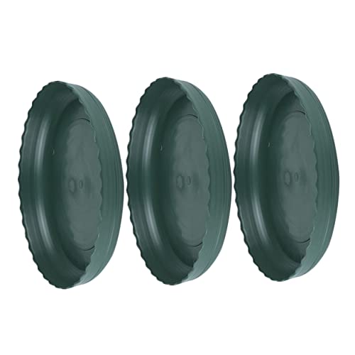 HAKIDZEL 3 Stück Blumentablett pflanzenschalen pflanzenzubehör Pflanzentopf Untersetzer Topfuntertassen Untersetzer für Topfpflanzen runden zimmerpflanzen Blumentopf Pflanzenbehälter Green von HAKIDZEL
