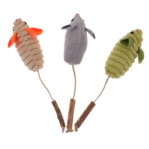 HAKIDZEL 3 Stück Katzenminze Interaktiv Drinnen Anreicherung Maus Für Kätzchen Kauspielzeug Kätzchen Kauert Katzenmäusespielzeuge Katzenspielzeug Kauen Plüsch HAKIDZEL 3 Stück Katzenminze Interaktiv Drinnen Anreicherung Maus Für Kätzchen Kauspielzeug Kätzchen Kauert Katzenmäusespielzeuge Katzenspielzeug Kauen Plüsch von HAKIDZEL