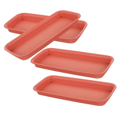 HAKIDZEL 4 Stück Blumentopf Tablett Untertasse System Stapelbare Blumentöpfe Pflanzenuntersetzer Pflanzschale Pflanzteller Zum Auffangen Von Wasser Blumentöpfe Im Freien Soße Rot Plastik HAKIDZEL 4 Stück Blumentopf Tablett Untertasse System Stapelbare Blumentöpfe Pflanzenuntersetzer Pflanzschale Pflanzteller Zum Auffangen Von Wasser Blumentöpfe Im Freien Soße Rot Plastik von HAKIDZEL