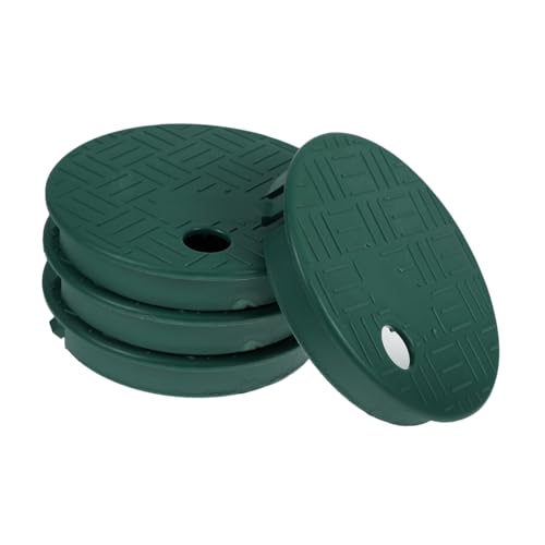 HAKIDZEL 4er-Packung Abdeckung Für Den Unterirdischen Gartenkasten Abdeckung Der Sprinkleranlage Abdeckung des Sprinklerventils Ventilkästen Im Boden Sprinklerabdeckung Dark Green Plastik von HAKIDZEL