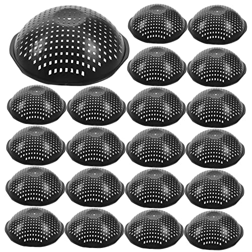 HAKIDZEL 50 Stück Abstandshalter für Blumentöpfe Pflanzenentwässerungssiebe Pflanzlochgitter Mesh Pad Pflanztopf-Drainage Pflanztopf-Unterlage Pflanzloch Mesh Pad Lochpad für Blumentöpfe von HAKIDZEL