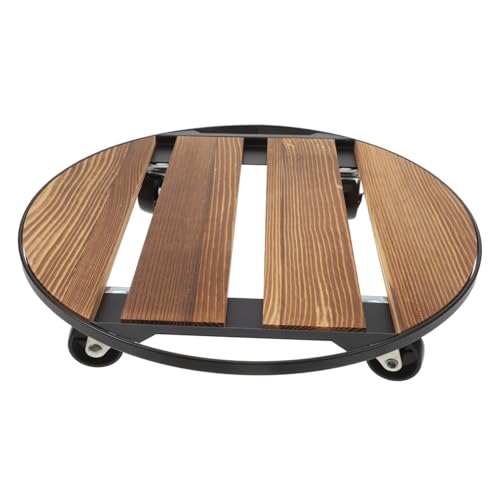 HAKIDZEL Holz Blumentopfbasis Mit Rädern Pflanzenständer Für Innenbereich Beweglicher Topf-Halter Robustes Gestell Für Pflanzen Rollender Pflanzentransporter HAKIDZEL Holz Blumentopfbasis Mit Rädern Pflanzenständer Für Innenbereich Beweglicher Topf-Halter Robustes Gestell Für Pflanzen Rollender Pflanzentransporter von HAKIDZEL