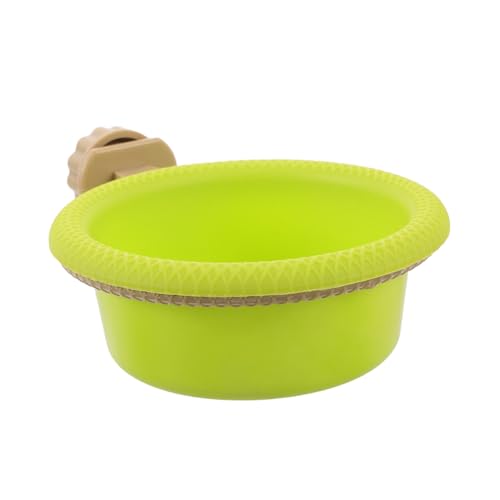 HAKIDZEL Hängendes Vogelbad mit Ständer aus Robustem Kunststoff Parakeet Bath Bowl für Wellensittiche Kanarienvögel und Papageien Spritzwassergeschützt Platzsparend für Vogelkäfige Leicht von HAKIDZEL
