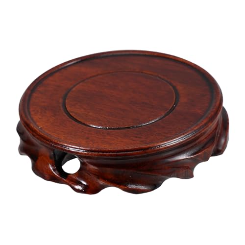 HAKIDZEL Runde Holzfischbähne Basis Holz Vase Basis Pflanzenhalter Mini Tisch Holzständer Zur Ausstellung Von Topfpflanzenstatue Home Office von HAKIDZEL