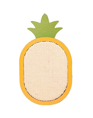 Kratzbrett Kratzpappe Sisal-Katzenkratzpads, Obstform, Katzenkratzer, An Der Wand Befestigte Katzenkratzer Mit Aufhängeschnur Und Saugnapf Kratzmatte Kratzbrett Katze (Color : Beige, Size : 28 * 48cm von HALAHAI