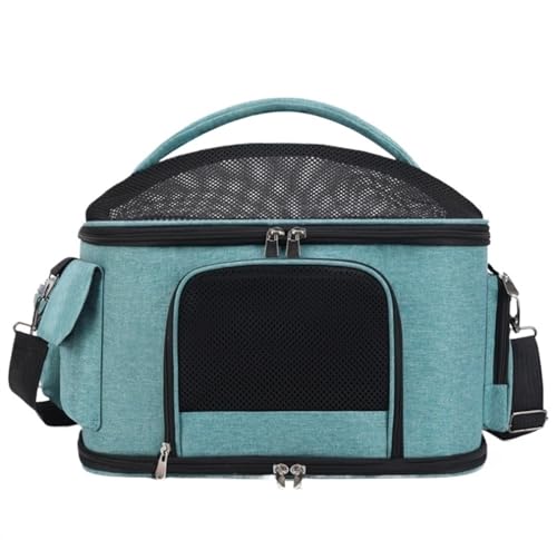 Transportbox Katze Transporttasche Katze Faltbare Transporttasche Für Haustiere, Reisekapsel, Schultertasche, Katze, Hund, Rucksack Katzen Transportbox Katzenbox (Color : Grün, Size : 40 * 30 * 33cm) Transportbox Katze Transporttasche Katze Faltbare Transporttasche Für Haustiere, Reisekapsel, Schultertasche, Katze, Hund, Rucksack Katzen Transportbox Katzenbox (Color : Grün, Size : 40 * 30 * 33cm) von HALAHAI