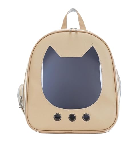 Transportbox Katze Transporttasche Katze Haustiertrage-Rucksack, Transparentes Fenster, Katzen-Reisetasche, Tragbare Katzentragetasche Katzen Transportbox Katzenbox ( Color : Khaki , Size : 31*20*35cm Transportbox Katze Transporttasche Katze Haustiertrage-Rucksack, Transparentes Fenster, Katzen-Reisetasche, Tragbare Katzentragetasche Katzen Transportbox Katzenbox ( Color : Khaki , Size : 31*20*35cm von HALAHAI