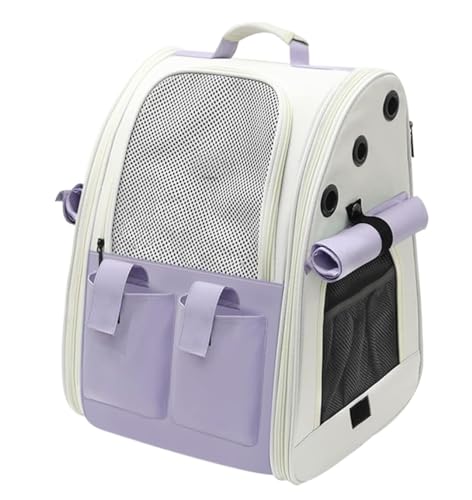 Transportbox Katze Transporttasche Katze Katze Tasche Schultern Ausflug Tragbare Haustier Tasche Hund Rucksack Tragbare Haustier Träger Katzen Transportbox Katzenbox ( Color : Purple , Size : 30*26*40 Transportbox Katze Transporttasche Katze Katze Tasche Schultern Ausflug Tragbare Haustier Tasche Hund Rucksack Tragbare Haustier Träger Katzen Transportbox Katzenbox ( Color : Purple , Size : 30*26*40 von HALAHAI