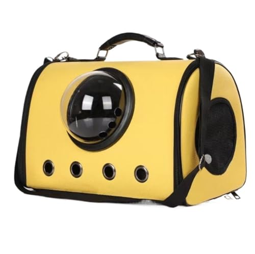 Transportbox Katze Transporttasche Katze Tragbarer Haustier-Rucksack, Tragetasche, Katze, Hund, Handtasche, Träger, Ausgehende Reise, Haustier-Handtasche Katzen Transportbox Katzenbox (Color : Yellow Transportbox Katze Transporttasche Katze Tragbarer Haustier-Rucksack, Tragetasche, Katze, Hund, Handtasche, Träger, Ausgehende Reise, Haustier-Handtasche Katzen Transportbox Katzenbox (Color : Yellow von HALAHAI