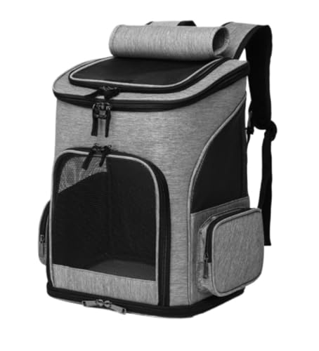 Transportbox Katze Transporttasche Katze Tragbarer Hunderucksack, Outdoor-Haustierrucksack, Geeignet Für Hunde Und Katzen Katzen Transportbox Katzenbox (Color : G, Size : 33 * 26 * 40cm) von HALAHAI