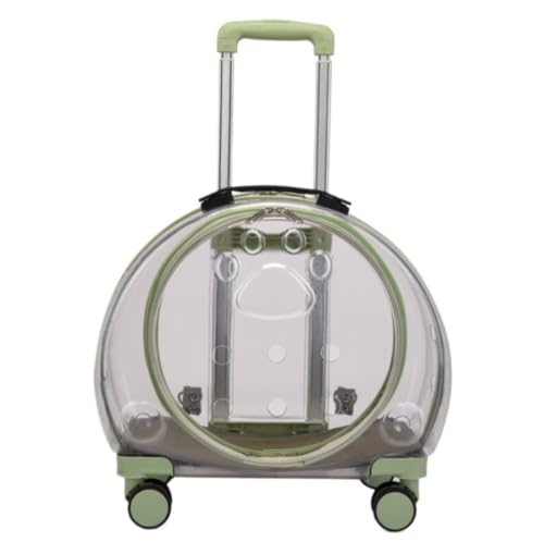 Transportbox Katze Transporttasche Katze Transparenter Und Frei Atmender Haustiertransporter-Rucksack Mit Trolley-Rädern Für Hunde Und Katzen, Tragbarer Katzentransporter Katzen Transportbox Katzenbox Transportbox Katze Transporttasche Katze Transparenter Und Frei Atmender Haustiertransporter-Rucksack Mit Trolley-Rädern Für Hunde Und Katzen, Tragbarer Katzentransporter Katzen Transportbox Katzenbox von HALAHAI