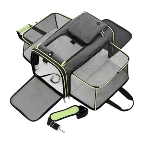 Transportbox Katze Transporttasche Katze Von der Fluggesellschaft zugelassener, erweiterbarer Katzentransporter mit Fleecepolster und Hundereisetasche Katzen Transportbox Katzenbox (Color : B, Size Transportbox Katze Transporttasche Katze Von der Fluggesellschaft zugelassener, erweiterbarer Katzentransporter mit Fleecepolster und Hundereisetasche Katzen Transportbox Katzenbox (Color : B, Size von HALAHAI