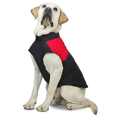 HALAWAKA Hundemantel Weste Winddicht Warme Hundekleidung Übergröße für kaltes Wetter Outdoor Extra Schutz Jacke für Extra Große Hunde von HALAWAKA