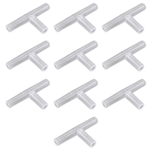HALJIA 10 4 mm transparent Kunststoff Aquarium 3 Wege T Typ Luft Ventil Air Tubing Stecker HALJIA 10 4 mm transparent Kunststoff Aquarium 3 Wege T Typ Luft Ventil Air Tubing Stecker von HALJIA