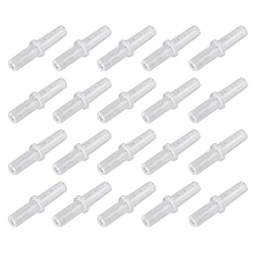 HALJIA 20 Stück 4 mm transparent Kunststoff Aquarium 2 Way I Anschlüsse Typ Air Valve Air Tubing von HALJIA