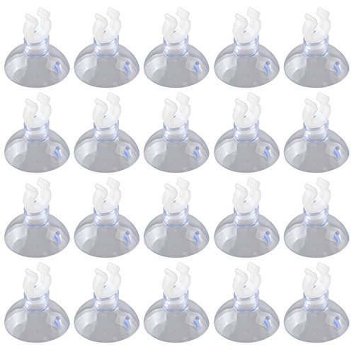 HALJIA Aquarium-Saugnäpfe, Halter für Belüftung, Pumpe, Schläuche, 10 mm, 20 Stück von HALJIA