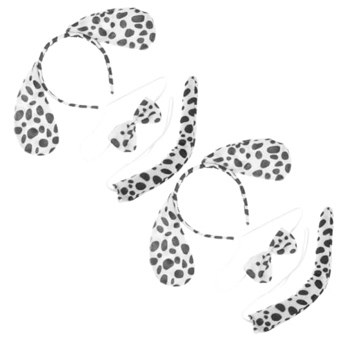 HAMPPLIES 2 Sätze Dalmatiner Kostüm mit Hundeohren Stirnband Schleife und Niedliches Cosplay Outfit für Halloween Mottoparty und Rollenspiel Partyzubehör für Erwachsene HAMPPLIES 2 Sätze Dalmatiner Kostüm mit Hundeohren Stirnband Schleife und Niedliches Cosplay Outfit für Halloween Mottoparty und Rollenspiel Partyzubehör für Erwachsene von HAMPPLIES