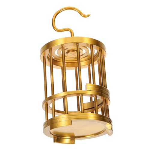 HAMPPLIES Messingkäfig Vogelkäfig Käfig für kleine Haustiere Käfige hängend drinnen Vogelnest aus Messing Käfigverzierung Vogelnest Dekoration Heuschreckenkäfig Hängekäfig für Vögel Golden HAMPPLIES Messingkäfig Vogelkäfig Käfig für kleine Haustiere Käfige hängend drinnen Vogelnest aus Messing Käfigverzierung Vogelnest Dekoration Heuschreckenkäfig Hängekäfig für Vögel Golden von HAMPPLIES