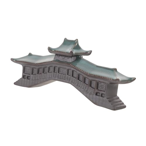 HAMPPLIES Miniatur-pavillon-Figur Für Aquarium Simulationsbrücke Als Bonsai-Zen-dekor Kleines Pagodenmodell Für Schreibtisch Aquarium-dekorationsbrücke Für Schreibtisch von HAMPPLIES