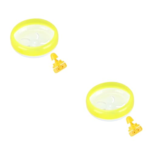 HANABASS 2 Stück 14 cm Hamster-laufrad Ohne Kanten Kleintierspielzeug Haustierspielzeug Für Die Käfigmontage von HANABASS