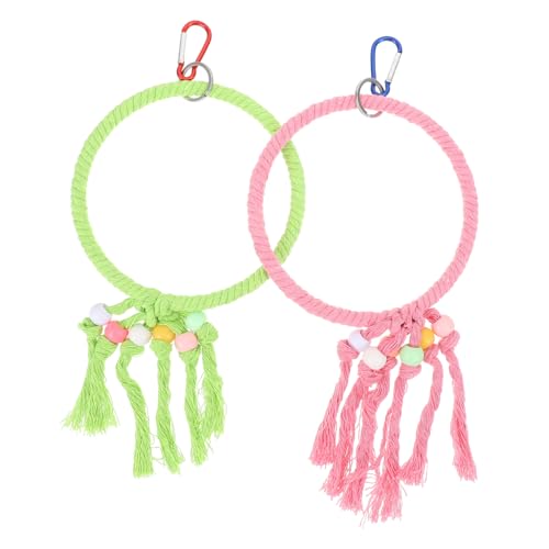 HANABASS 2st Kletterring Vogelbissspielzeug Sittich Barsch Kreisring Sittichbarsch Papagei Spielstand Vogelkäfig Papageienspielzeug Gegen Langeweile Vogelständer Barsch Käfig Barsch Seil HANABASS 2st Kletterring Vogelbissspielzeug Sittich Barsch Kreisring Sittichbarsch Papagei Spielstand Vogelkäfig Papageienspielzeug Gegen Langeweile Vogelständer Barsch Käfig Barsch Seil von HANABASS