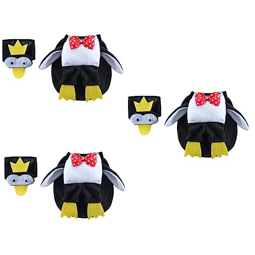 HANABASS 3 Sets Pinguin Halloween Hund Cape Anzug Cosplay Haustier Bekleidung Katze Mantel Hund Kostüm Party Tragen HANABASS 3 Sets Pinguin Halloween Hund Cape Anzug Cosplay Haustier Bekleidung Katze Mantel Hund Kostüm Party Tragen von HANABASS