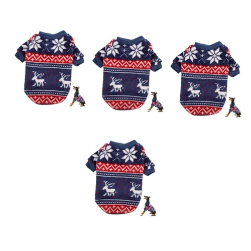 HANABASS 4 Stück Weihnachtspullover Für Haustiere Weihnachtsmann Kostü Welpen Outfits Bequeme Haustierkleidung Warme Welpenkleidung Weihnachts Hundekleidung Bequeme Welpenkleidung HANABASS 4 Stück Weihnachtspullover Für Haustiere Weihnachtsmann Kostü Welpen Outfits Bequeme Haustierkleidung Warme Welpenkleidung Weihnachts Hundekleidung Bequeme Welpenkleidung von HANABASS