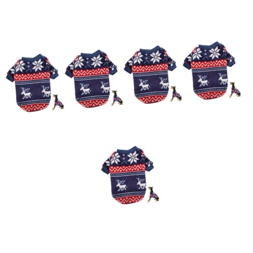 HANABASS 5st Weihnachtspullover Für Haustiere Party-Haustier-Dressing Wärmekleidung Für Welpen Weihnachtsmann-Outfits Kleine Hundekleidung Party-hundekleidung Kaninchen- Polyester HANABASS 5st Weihnachtspullover Für Haustiere Party-Haustier-Dressing Wärmekleidung Für Welpen Weihnachtsmann-Outfits Kleine Hundekleidung Party-hundekleidung Kaninchen- Polyester von HANABASS