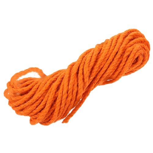 HANABASS 1 Rolle Katzenkletterseil Gelb Zubehör Naturschnur Zopfpfosten Fischkordel Katzenkratzbaum Ranken Roller Minis Tug Katzenkratzbaum Ersatzseil Seil Orange von HANABASS