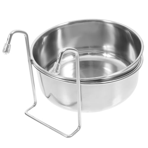 HANABASS Edelstahl-futternapf-Set Für Haustiere Erhöhter Futter- Und Wassernapf Für Hunde Spezielles Hängegestell Für Futternäpfe Für Haustiere von HANABASS