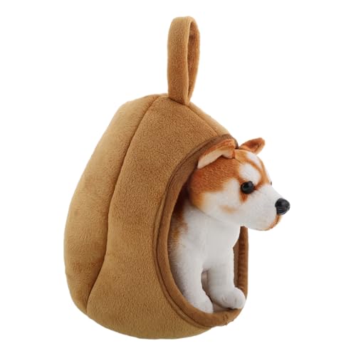 HANABASS 1 Satz Hundehausspielzeug Welpenfigur Mini-Plüschwelpe Stofftier Hund realistischer Stoffhund Japanisches Stofftier Plüsch-Welpenspielzeug Süßes Stofftier Light Brown HANABASS 1 Satz Hundehausspielzeug Welpenfigur Mini-Plüschwelpe Stofftier Hund realistischer Stoffhund Japanisches Stofftier Plüsch-Welpenspielzeug Süßes Stofftier Light Brown von HANABASS