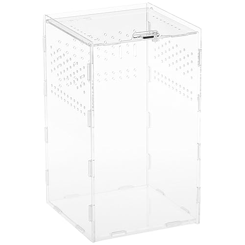 HANABASS Transparenter Reptilienbehälter Aus Kunststoff Abnehmbarer Brutkasten Für Haustiere Mikroterrarium Mit Lüftungsschlitzen Für Schlangen Spinnen Skorpione Geckos Und Andere HANABASS Transparenter Reptilienbehälter Aus Kunststoff Abnehmbarer Brutkasten Für Haustiere Mikroterrarium Mit Lüftungsschlitzen Für Schlangen Spinnen Skorpione Geckos Und Andere von HANABASS