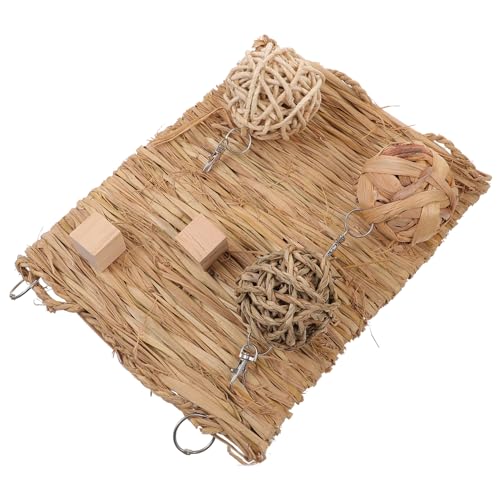 HANABASS Matte Bett Zähneknirschen Spielzeug Für Hamster Meerschweinchen Vögel Mäuse 6pcs Set HANABASS Matte Bett Zähneknirschen Spielzeug Für Hamster Meerschweinchen Vögel Mäuse 6pcs Set von HANABASS