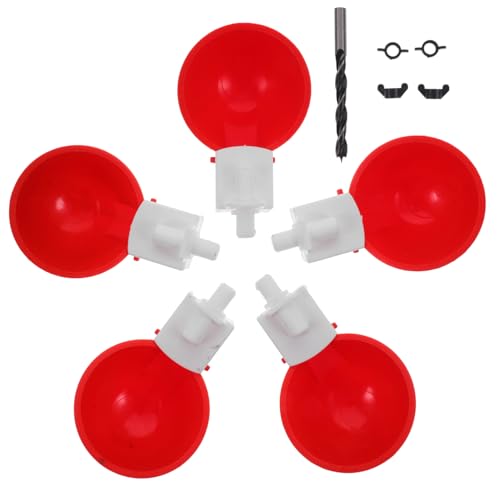 HANABASS 1 Set Chicken Feeding Cups Taube Wachtelwasserfutterautomatische Wasserfutterhäuse HANABASS 1 Set Chicken Feeding Cups Taube Wachtelwasserfutterautomatische Wasserfutterhäuse von HANABASS