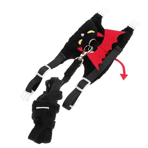 HANABASS Halloween-dämonen-leinen-Set Für Frettchen Hamster Katzen Verstellbar Haustier Und Leine Sichere Gehweste HANABASS Halloween-dämonen-leinen-Set Für Frettchen Hamster Katzen Verstellbar Haustier Und Leine Sichere Gehweste von HANABASS