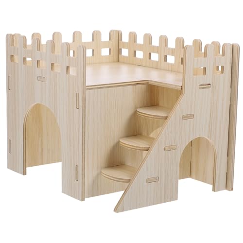 HANABASS 1 Set Hamster Holzhaus Schlafraum Meerschweinchenstall Hamsterkäfig Lebensraum Versteck Zubehör Rampe Futtersuche Hamster Laufstall Zubehör Hamster Zeug Kleintierhaus HANABASS 1 Set Hamster Holzhaus Schlafraum Meerschweinchenstall Hamsterkäfig Lebensraum Versteck Zubehör Rampe Futtersuche Hamster Laufstall Zubehör Hamster Zeug Kleintierhaus von HANABASS