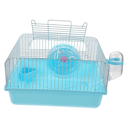 HANABASS Kleiner Haustierkäfig Hamsterkäfig Burg Schüssel Spielzeug Laufrad Wasser Feeder für Reisen HANABASS Kleiner Haustierkäfig Hamsterkäfig Burg Schüssel Spielzeug Laufrad Wasser Feeder für Reisen von HANABASS