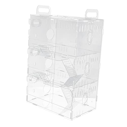 HANABASS Meerschweinchenschloss - Hamsterkäfig Aus Acryl - Villa Für Haustiere - Einfache Beobachtung - Material HANABASS Meerschweinchenschloss - Hamsterkäfig Aus Acryl - Villa Für Haustiere - Einfache Beobachtung - Material von HANABASS