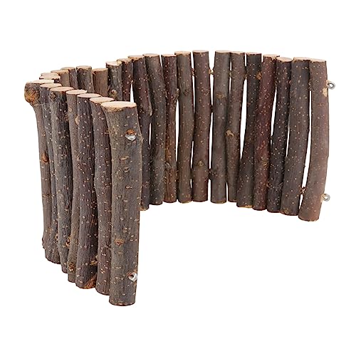 HANABASS 1stück Hamster Holz Zaun Spielzeug Umweltfreundliches Käfig Zubehör Für Nagetiere Hochwertige Holzstruktur Sicherheitsgefühl Für Haustiere Chew Toy Für Hamster Und von HANABASS