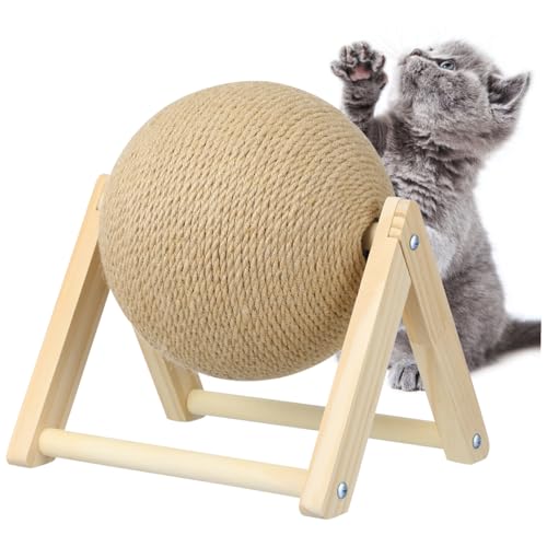 HANABASS 1 Stück Holzkätzchen Kratzball aus Katzen für Kratzbedarf und Dekorativ für Zuhause und Garten Schützt Möbel vor Kratzern für Katzen und Kätzchen HANABASS 1 Stück Holzkätzchen Kratzball aus Katzen für Kratzbedarf und Dekorativ für Zuhause und Garten Schützt Möbel vor Kratzern für Katzen und Kätzchen von HANABASS