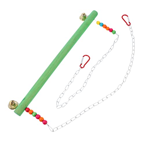 HANABASS 1 Stück Hühnerschaukel aus Holz Kreative Hühnerhängematte mit Stehplattform und Leiter für Hühner und Vögel Fördert Balance und Bewegung Zubehör für Hühnerstall Zufällige Farbe von HANABASS
