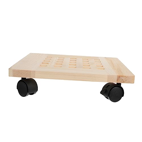 HANABASS 1 Stück Movable Blumentopfuntersetzer mit Abnehmbarem Tray Dickem Ausgestattet mit Stabilen und Bremssystem für Einfache Handhabung und Garten von HANABASS
