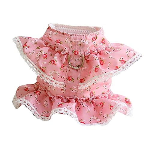 HANABASS 1 Stück Zugkraft nutzen Katzenleine und Welpengeschirrkleid Katzenspielzeug Haustierkleidung Katzenweste Haustierweste Traktion Blumenkostüm für Haustiere Polyester Rosy HANABASS 1 Stück Zugkraft nutzen Katzenleine und Welpengeschirrkleid Katzenspielzeug Haustierkleidung Katzenweste Haustierweste Traktion Blumenkostüm für Haustiere Polyester Rosy von HANABASS